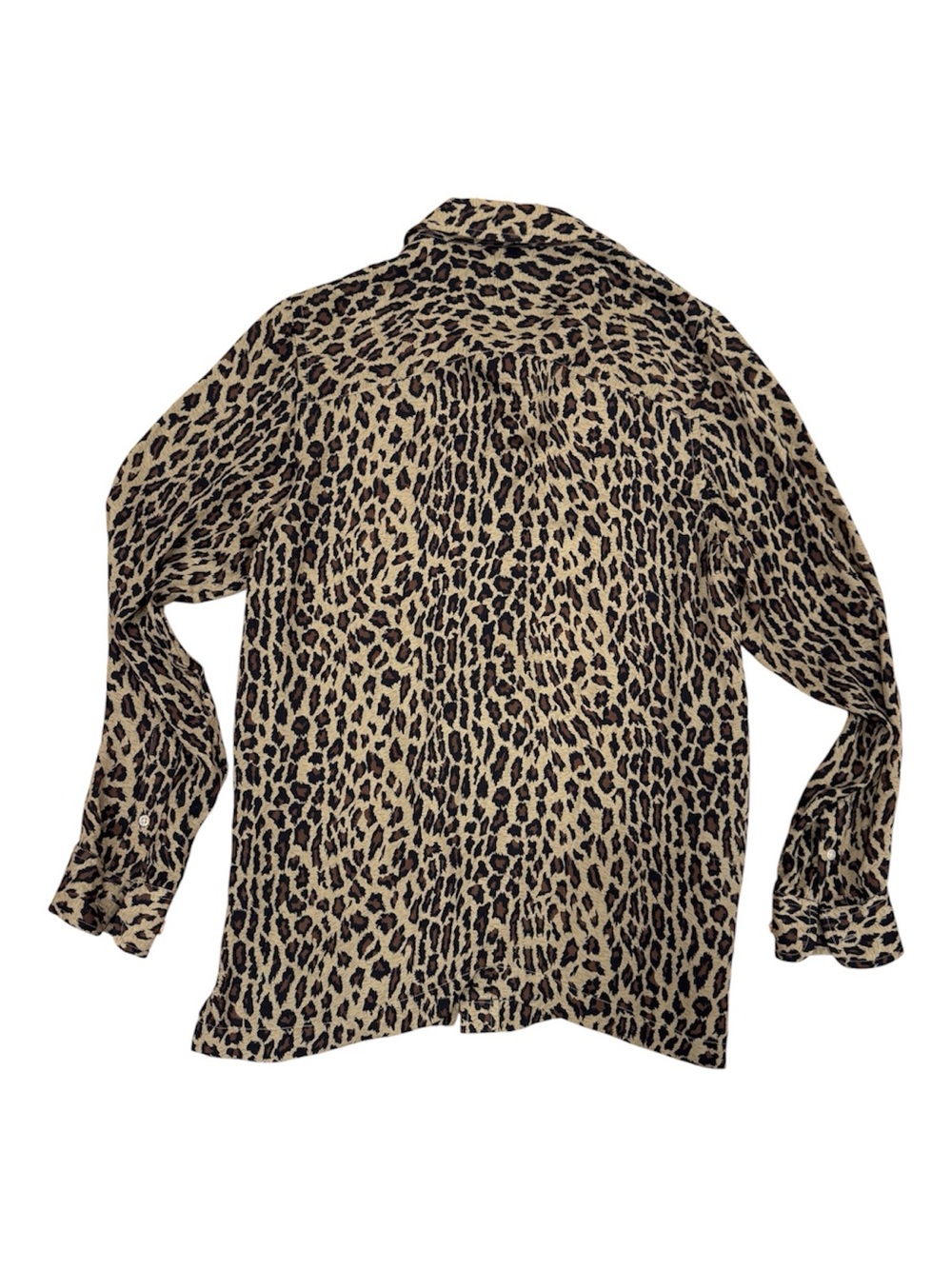 Vintage Lauren Ralph Lauren 100% Silk Leopard Print Button Down Blouse - Small - Picture 5 of 6